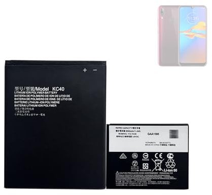 HIGHAKKU Batteria di ricambio KC40 compatibile con Moto E6 Plus/Moto E6s XT2053, XT2053-2 (Not Fits Moto E6s 2020)