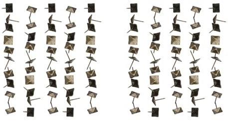 Antique Pins, 50Pcs Retro Decorative Furniture Tack Stud Hardware Accessories Square Head Cyan Bronze Iron Upholstery Door Nail