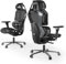 EUREKA ERGONOMIC Typhon Gaming Chair Ergonomic Office Chair with Lumbar Support Mesh Comfortable Computer Desk Chair with 4D Armrests for Home Office Black & Grey