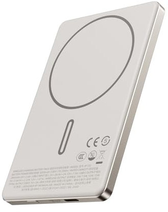 MOMAX 5000mAh Magnetic Power Bank, 1.0cm Ultra-Thin, 125g Lightweight, PD20W Fast Charging, Superb Magnets Wireless Portable Charger for Magsafe, iPhone Series, AirPods & Android, Travel-Friendly