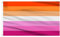 AhfuLife Bandera Lesbian Flag 90 x 150 cm, 1 Pieza Bandera del Orgullo, Arco iris, Progreso, LGBTQ+ Doble Cara con Ojales de Latón para Decoracion de Fiesta, Barra, Día del orgullo Desfile