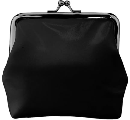 Porte-monnaie léger et minimaliste imprimé palmier pour festivals de musique et concerts, Noir/blanc, One Size, Art déco.