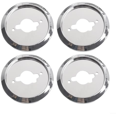 Gasgrillknopf-Ersatz-Set – 4 Stück Grill-Kontrollknöpfe mit drehbarem Schalterfuß für Gasofen, silberfarbene ABS-Knöpfe passend für die meisten Grills (10 Stück)