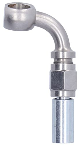 RASTKY Kit de Raccord Banjo pour Tuyau D' de Frein de Moto Résistant à l'usure 75° M10 adapté pour - 4 Raccords en Acier Inoxydable pour Une Amélioration de l'efficacité