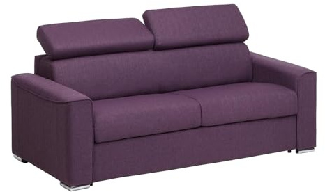 Vente-unique - Schlafsofa 3 Vizir - Polyester - violett