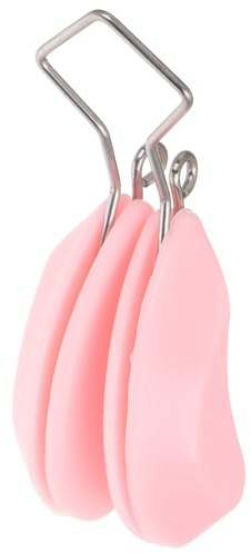 Artibetter Pinzas de Silicona para Levantar y Moldear Nariz, Dispositivo de Belleza Ajustable para Nariz Ancha, Masajeador Nasal Portátil Rosa para Cuidado Facial Diario