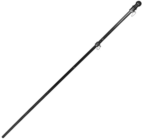 CRAFTHROU Asta a 5 Sezioni Rotazione per Bandiera da Esterno in Acciaio Inossidabile Resistente e Telescopica per Giardino e Stadio