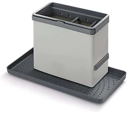 Metaltex TIDY TEX - Plástico Organizador Modular de Limpieza de Cocina, Gris