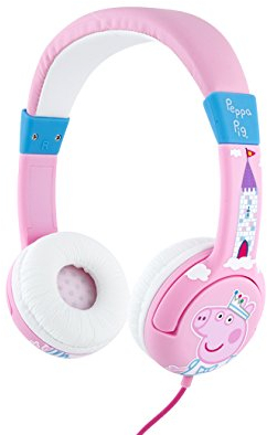 OTL Technologies pp0417d Junior Headphone Peppa Pig Princess Casque Rose/Rouge, One Size/Adjustable