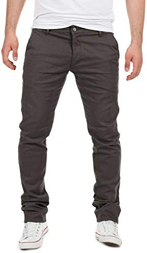 Yazubi Chino Hose Herren Dustin - Männer Chinohosen - Slim Fit Herrenhosen by Yzb Jeans, Grau (Iron Gate 193910), W30/L30