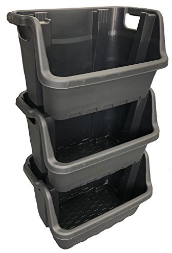 35 Litre Stacking Picking Plastic Open Fronted Recycling Plastic Storage Box Bins (10)