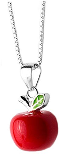 Helen de Lete S925 Sterling Silber Heiligabend Apfel Halsband Halskette, Sterling Silber