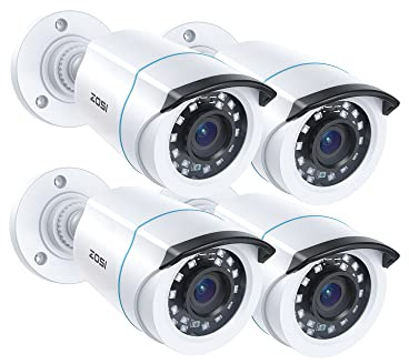 ZOSI 4X Außen 1080P Full HD Überwachungskamera Video Kamera Set mit Kabel