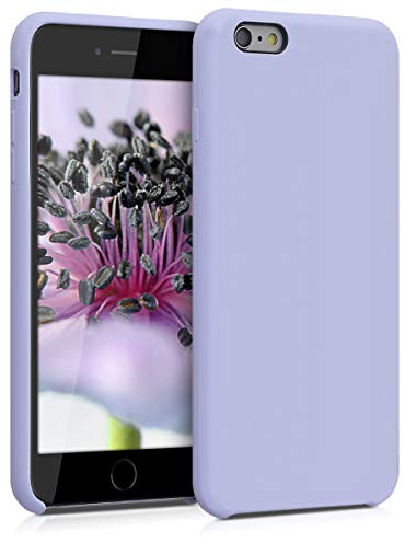 kwmobile Cover per Apple iPhone 6 Plus / 6S Plus Custodia - Back Case per Smartphone in Silicone TPU - Protezione Gommata - lavanda pastello