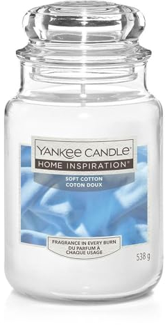 Yankee Candle Soft Cotton - Clean, comforting Scent of Soft, Fluffy Towels just Out of The Dryer - Large
