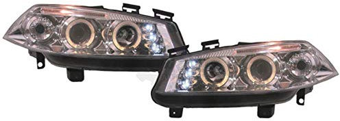 Scheinwerfer Set für Megane 2 M 02-05 Angel Eyes klarglas/chrom