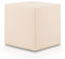 Ecopuf Cube - Sitzhocker Hocker Kunstleder Lederimitat Sitzbox Quader Würfel Pouf Ottomane Fußbank für's Wohnzimmer Wohneinrichtung 40x40x40 cm Faber Elfenbein E2