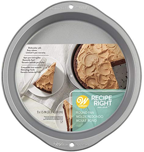 Wilton 03-3131 Round Cake Tin, Perfect Results, Non Stick, 23cm (9in), Steel