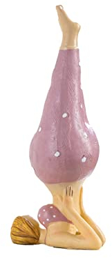 Wohnideen Kupke Figur Yoga Dame Line in violettem Outfit im Schulterstand, 18cm