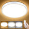 Smanu LED Deckenleuchte Dimmbar mit Fernbedienung, 18W 1500LM,3000K-6000K Einstellbar Flach Deckenlampe Panel Rund für Badezimmer,Schlafzimmer,Wohnzimmer,Küche,Keller, Balkon,Ø22cm,Weiß
