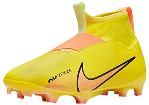 NIKE Zoom Superfly 9 Academy, Scarpe da Calcio, Yellow Strike/Sunset Glow-Volt, 38 EU