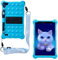 FKQLH Custodia per Weelikeit Tablet 8 Pollici, Silicone Morbido Skin Leggero Custodia Protettiva per Bambini Supporto Cover per Weelikeit Tablet 8 Pollici, Blu