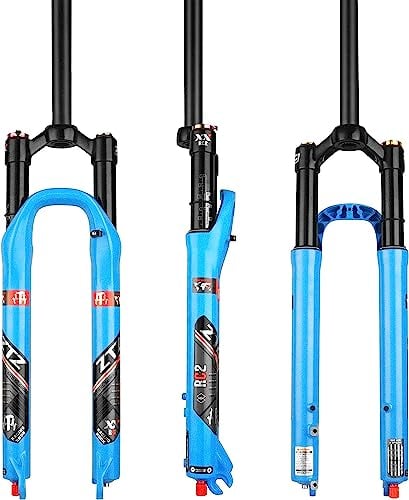 ZTZ MTB Air Suspension Fork,Fit for 26/27.5/29 inch Mountain Bike, 120mm Travel, Rebound Adjust, QR 9mm, Manual/Remote Lockout, XC/AM Mountain Bike Front Fork, Ultralight