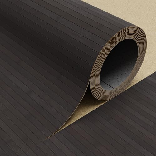 DE-COmmerce Fertigparkett aus Bambus FLEXBAMBOO Muster 20x25 cm Bodenbelag mit rutschhemmender Rückenausstattung | Farbe: Ebony