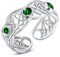 ZIPPICE Keltischer Ring 925 Sterling Silber 12 Geburtsstein Ring Einstellbarer Verlobungs Ring Boho Ringe für Damen Schmuck Geburtstagsgeschenke für Frauen