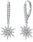 VONALA Zirkon Stern Ohrringe Baumeln 925 Sterling Silber Star Earrings Stern Tropfen Ohrringe für Frauen Mädchen