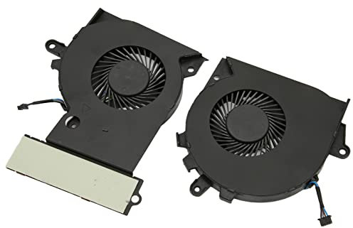 Laptop CPU GPU Lüfter für, Ersatz Notebook CPU GPU Kühler für Omen 15-CE 17-AN 17-AN012DX 929455-001 929456-001, DC 5 V/0,5 A, 4-poliger Anschluss