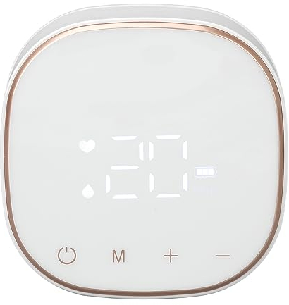 Umgekehrter Brustwarzenzieher, 9 Saugnäpfe, Verstellbarer LED-Touchscreen, Elektrischer Brustwarzenkorrektor, Batteriebetrieben, Tragbar, für Flache Brustwarzen