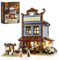 FUNWHOLE Old West Sheriff’s Office Lighting Building Bricks Set - Western Construction Modular Building Blocks Cowboy Wild West Collectible Toy Building Sets 1240 Pcs for Adults and Teen