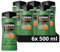 Lynx Jungle Fresh 3-in-1 Body Wash hair, face and body cleanser with a palm leaves & amber scent for a refreshing shower 6x 500 ml