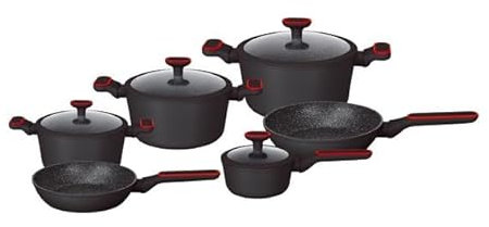 Royal Swiss Set de Casseroles 12 Pieces Induction Tous Feux