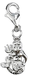 Depesche 11785-051 Charms Express yourself - Anhänger für Halsketten und Armband, Wassermann, versilbert, als kleines Geschenk