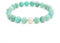 BERGERLIN Amazonit Armband - Perlenarmband aus echtem Naturstein mit 925 Sterling Silberperle