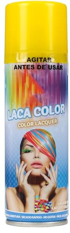 H HANSEL HOME Spray Pelo Color Temporal - Fácil de Lavar, Brillo Deslumbrante para Todo Tipo de Cabello, Amarillo, 125ml x 1 unidad