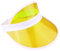ANZEE Unisex Neon Sun Visor Hats Bright Assorted Colours for Summer Sports, Pub Golf, Cycling, 80s Fancy Dress, Festivals, Hen Party Accessories (Yellow)