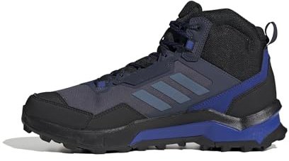 adidas Herren Terrex AX4 Mid Gore-TEX Hiking Shoes, Shadow Navy/Wonder Steel/Semi Lucid Blue, 42 2/3 EU