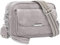 NEWIROVE Crossbody Bag Damen Leder Umhängetasche Damen Mittelgroß Handtasche Schwarz mit Breitem Gurt Verstelbaar Schultertasche Damen Mit Fransen Für den Einkauf Auf Reisen Casual，Fahles Grau