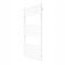 Vertical Towel Radiator Designer Flat Panel 1200mm x 500mm Bathroom Heated Rail Gloss White Central Heating Ladder Heater Wall Mounted Carbon Steel FREE Cleaning Brush Fixing Kit & Brackets