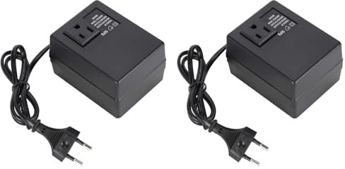 Transformateur de Puissance 300W, Convertisseur de Tension AC 220V à 110V, Adaptateur de Prise UE, Compact et Léger, Compagnon pour Les Voyages