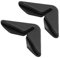 Hihaha 2pcs Black Universal Auto Car Side Door Edge Corner Guard Protector Durable Material