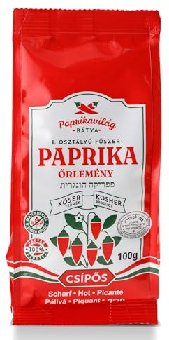 Ungarisches Paprikapulver rosenscharf (100g) zertifiziert koscher, importiert aus Kalocsa, Ungarn