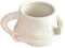 perfk Tasse à café, tasse à jus de lait en céramique avec gros ventre avec poignée, jolie tasse de voyage, tasse à thé pour cadeau de bureau