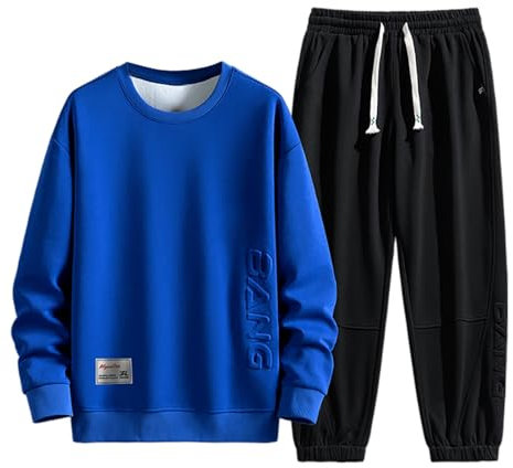 DBMZV Herren 2-Teilig Set Bequemer Tracksuit für Sport, Freizeit und Reisen, die Jogginghose & Trainingsjacke sind atmungsaktiv, schnell trocknend Thermo Anzug Herren Christmas