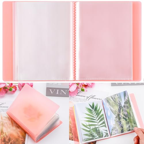 A6 transparente Aufkleber-Foto-Aufbewahrungsalbum, Stempel-Stanzformen, Aufbewahrungsbuch, Organizer, Ordner, 40 Seiten, transparente Kunststoff-Ordner für Stanzformen, Schablonen, Prägung, Basteln,