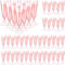 Atliberswo Lot de 50 flûtes à Champagne en Plastique Rose - 150 ml - Réutilisables - Coupe de Champagne Plastique -pour Fêtes, Mariages, Anniversaires