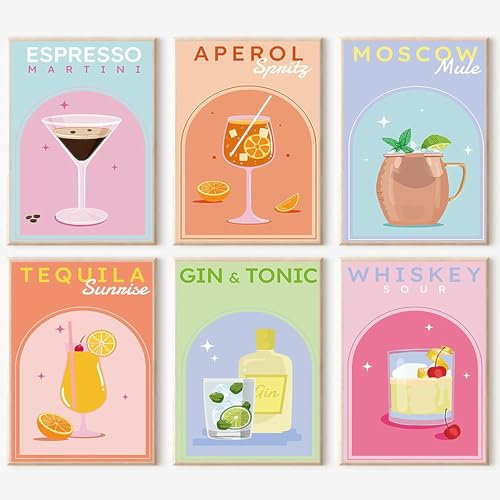 YALKIN 6 Packs Paint by Numbers for Adults, Painting by Number Kits On Canvas,Without Frame DIY Color Oil Painting Acrylic Paints,Home Wall Decor 7.8x11.8in/20x30cm